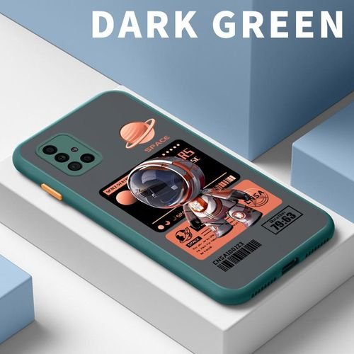 Phone Case Contrast Frosted Translucent for Samsung Galaxy A51 4G A51 5G Astronaut Camera Protector Cover Casing