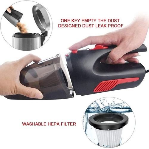 Car Vacuum Cleaner-Wired Wet And Dry Mini Vacuum Cleaner - Image 4